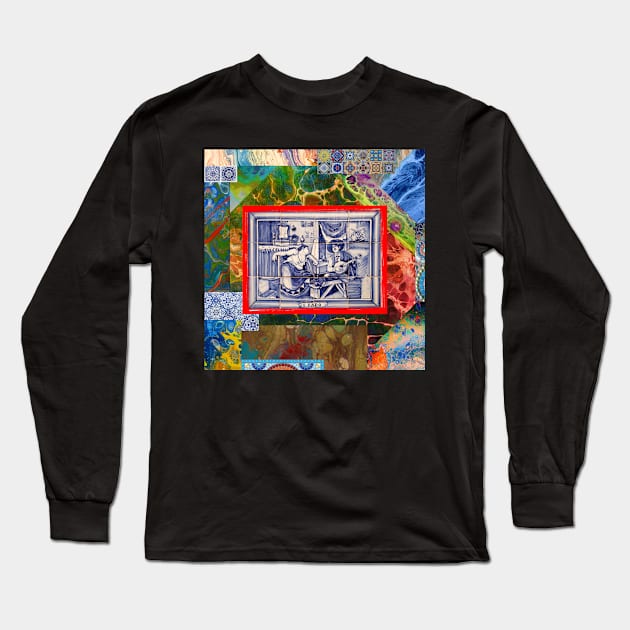 Portuguese folk art Long Sleeve T-Shirt by Azorean1963